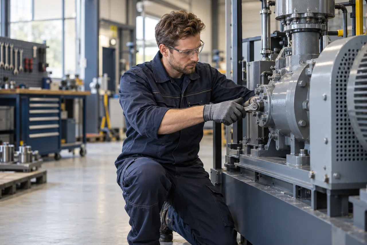 Technisch medewerker bij industriële apparatuur